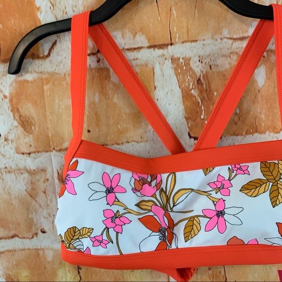 Square Neck Bralette Red Bikini Top - Xhilaration - Picture 10 of 13